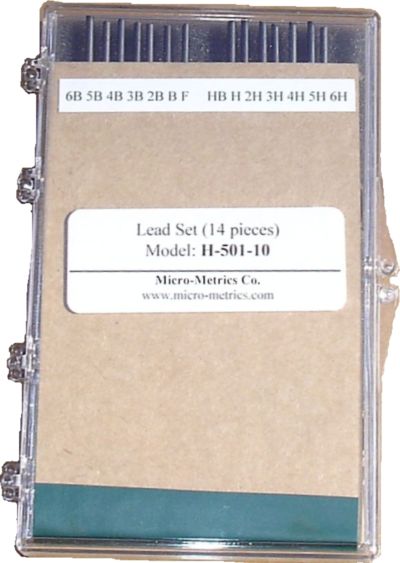Lead set carrying case with full set of leads
