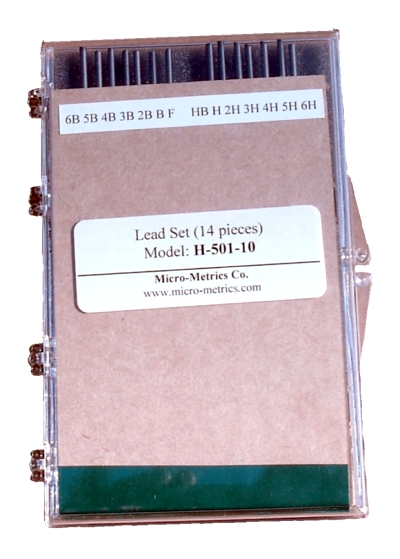 Lead set carrying case with full set of leads
